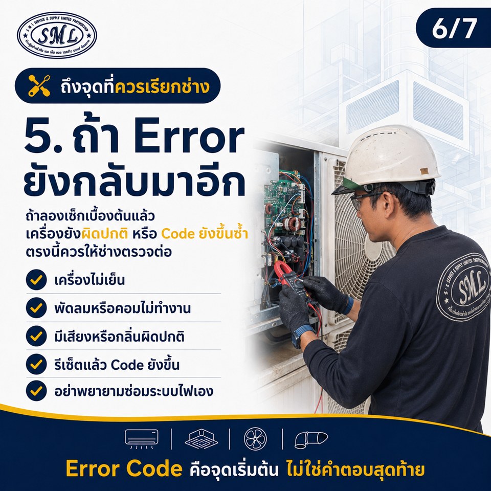สิ่งสำคัญที่ต้องทำเมื่อพบ Error Code ของคอยล์ร้อน ภาพที่ 6